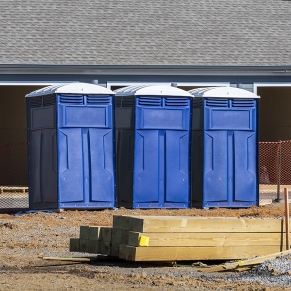 are there any restrictions on what items can be disposed of in the porta potties in Grass Lake